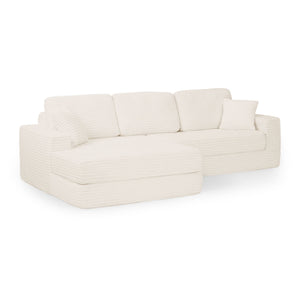 Modern Minimalist L Shape Modular Sectional Sofa, Couch