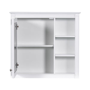 Bathroom Vanity With Top Sink, Storage Cabinet With 2 Drawers And Tip Out Drawer, Freestanding Set With Mirror Cabinet