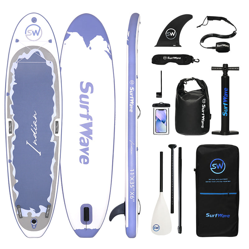 11ft Inflatable Paddle Board – Wide, Beginner-Friendly SUP with All-Around Performance | Blue