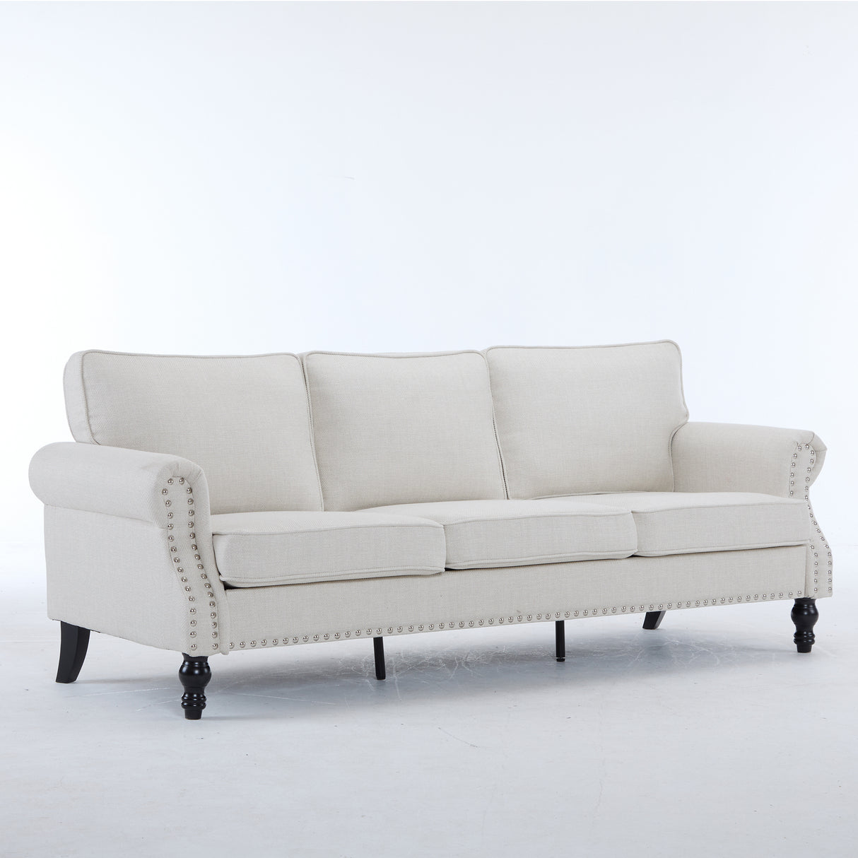 83-Inch-Faux-Leather-Rolled-Arm-Sofa-with-Nailhead-Trim-Sofas-&-Sectionals