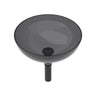 Artistic Tempered Glass Vessel Sink With Pop Up Drain