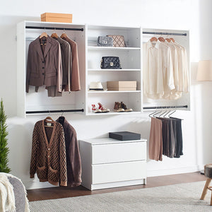 Devi - Wall Mounted Wood Closet System