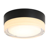 Small Size Flush Mount Ceiling Light 24W Glass Lampshade