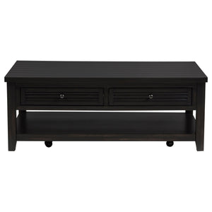 Concord 2-drawer Rectangular Coffee Table Distressed Java