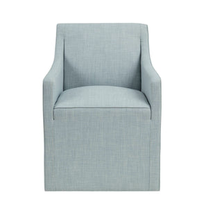 Traditional Skirted Dining Arm Chair