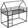 House Bunk Bed With Built In Ladder