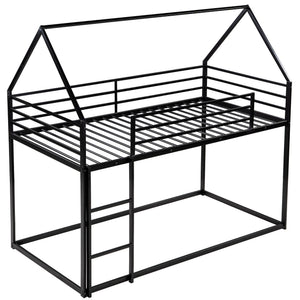 House Bunk Bed With Built In Ladder