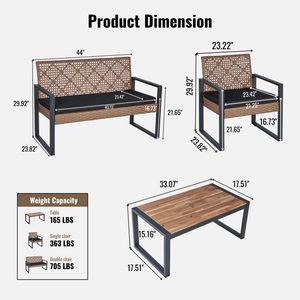 4-Piece Patio Furniture Set
