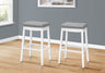 Comfortable Bar Stool Set of 2 with Saddle Seat - Bar Height