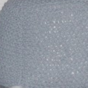 Semi Rounded Pouf, Cable Knitted, Perfect Seating