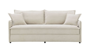 Elisea Sleeper Sectional Sofa With 2 Toss Pillows - Beige