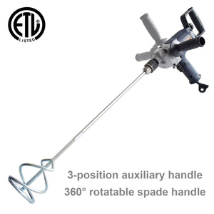 Drill Mixer Set with Spade Handle 1/2 Inch Electric