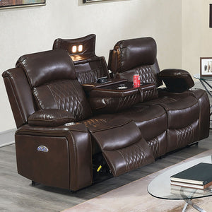 Power Motion Living Room Set With USB Port, Adjustable Headrest, Cup Holder
