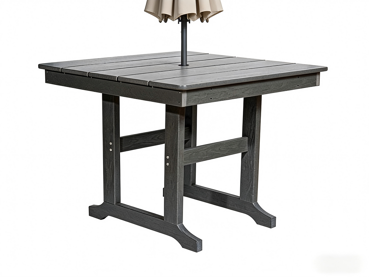 HDPE Outdoor Patio Dining Set with Table and 4 Chairs