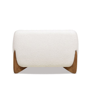 Sherpa Arm Chair with Removable Cushion - Black, White, Dark Green
