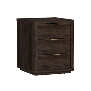 Evelyn - Nightstand With 3 Drawers, Smooth Rounded Edges