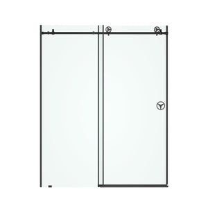 60" W x 76" H Sliding Frameless Shower Door in Matte