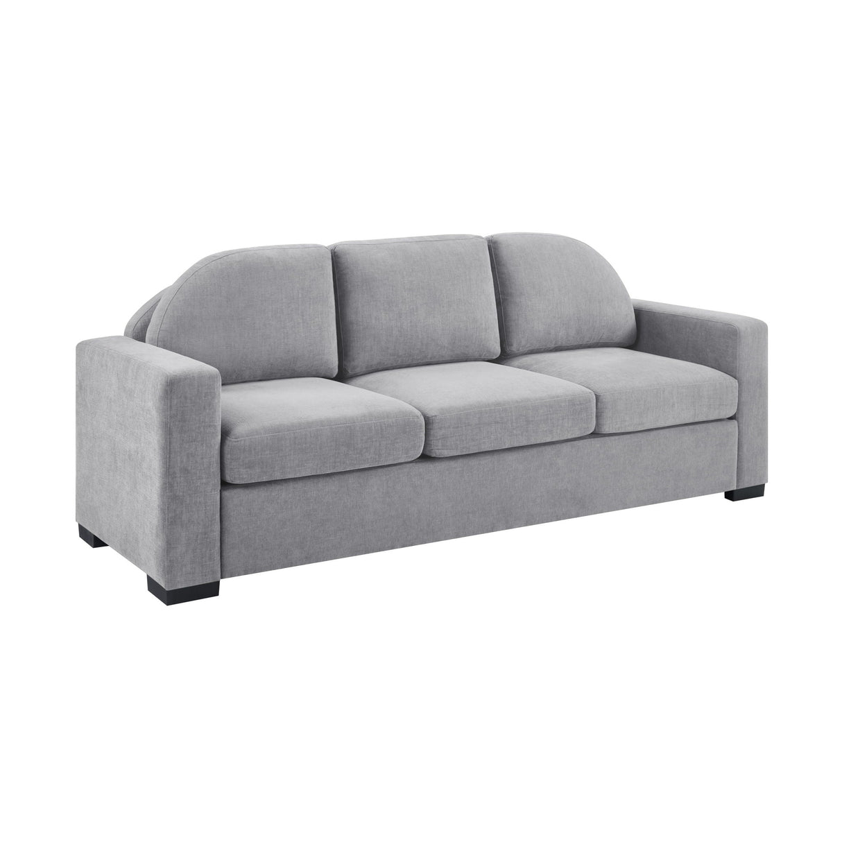 Modern 3 Seater Sofa With Curved Backrest
