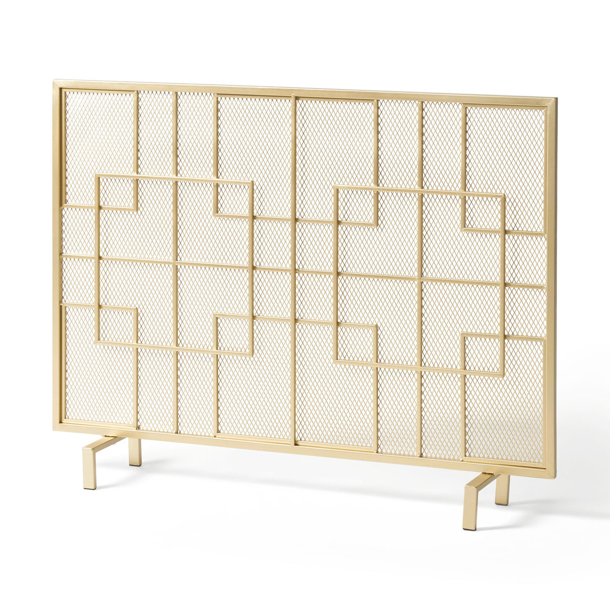 Dorothy Modern Single Panel Iron Fire Screen
