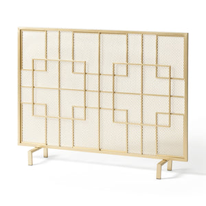 Dorothy Modern Single Panel Iron Fire Screen