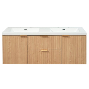 Modern Wall Mounted Bathroom Vanity, Soft Close Doors