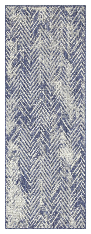 Sunshine - 5'3" X 7'3" Indoor & Outdoor Polypropylene Area Rug - Blue