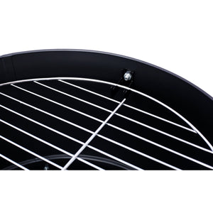 17 Inch Steel Charcoal Smoker Heavy Duty Round BBQ Grill Black
