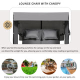 Bethany Two-Person Outdoor Rattan Daybed with Adjustable Canopy and Hidden Storage