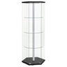 Tenley - 4 Shelf Curio Cabinet With Hexagonal Design