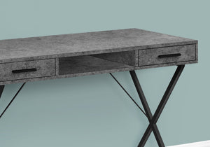 Computer Desk with Storage Drawers in Contemporary Style