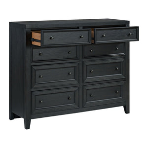 8 Drawer Dresser With Framed Fronts And Smooth Metal Glides