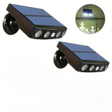 2/4-Pack Outdoor Solar Wall Lights – Motion Sensor, Dusk-to-Dawn, IP44 Rated
