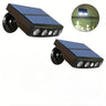 2/4-Pack Outdoor Solar Wall Lights – Motion Sensor, Dusk-to-Dawn, IP44 Rated