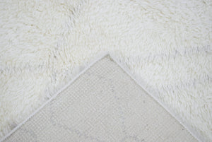 Ivory Modern Style Handmade Wool Area Rug