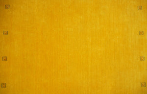 4x6 Small Gold Natural Farmhouse Wool Hand Woven Southwestern Gabbeh Rug