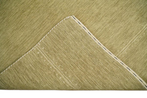 4x6 Small Solid Beige Wool Hand Woven Southwestern Gabbeh Rug