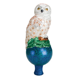 Owl Tree Top Glass Christmas Tree Topper