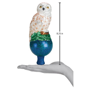 Owl Tree Top Glass Christmas Tree Topper