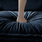 Modular Sectional SofaOversized Deep Seat L Shaped Couch Set for Living Room3-Seater Comfy Cloud Couches Chenille,Blue