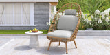 Ellis Outdoor Wicker High-Back Swivel Lounge Chair