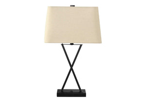 Lighting Table Lamp with USB Port - Black Transitional Design