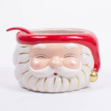 RED SANTA PUNCH BOWL & LADLE