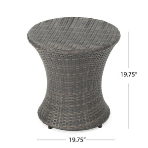 Thrive - Hourglass Rattan Table With No Glass Top