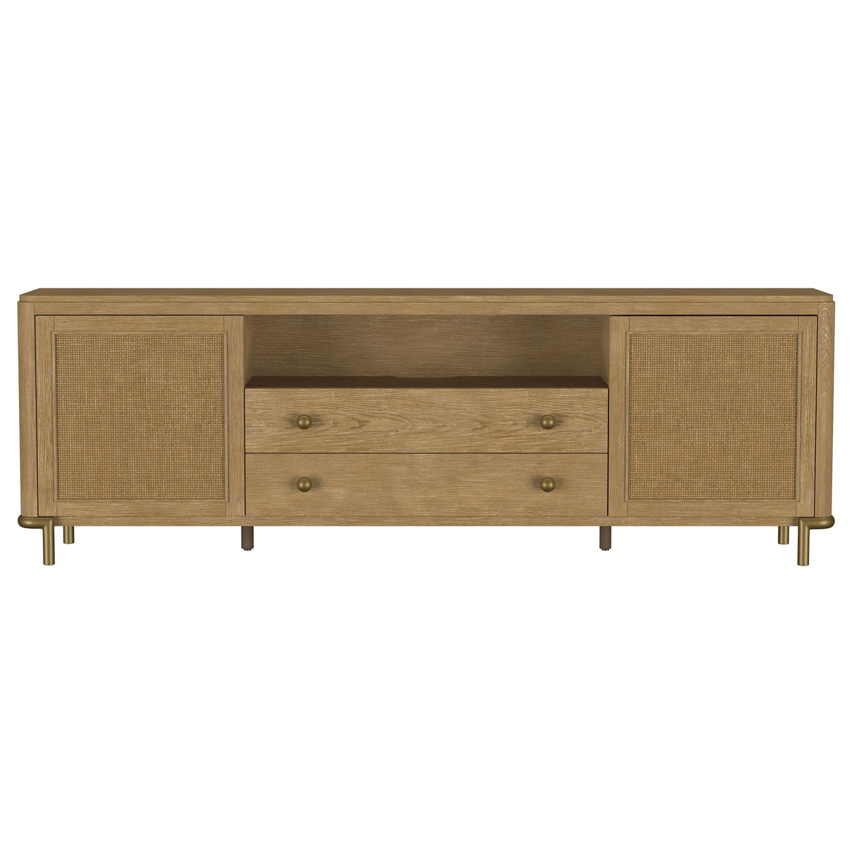 Benson - 2 Door TV Stand With Dual Drawers