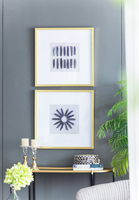 23.5‘-x-23.5'-Grace-Purple-Agate-Shadow-Boxes-Wall-Art,-Set-of-2-Wall-Art
