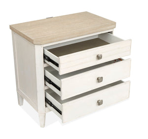 Echo Isles - Drawer Nightstand - Sea Pearl And Driftwood