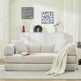Folding Sofa Bed Convertible Couch with 2 Pillows