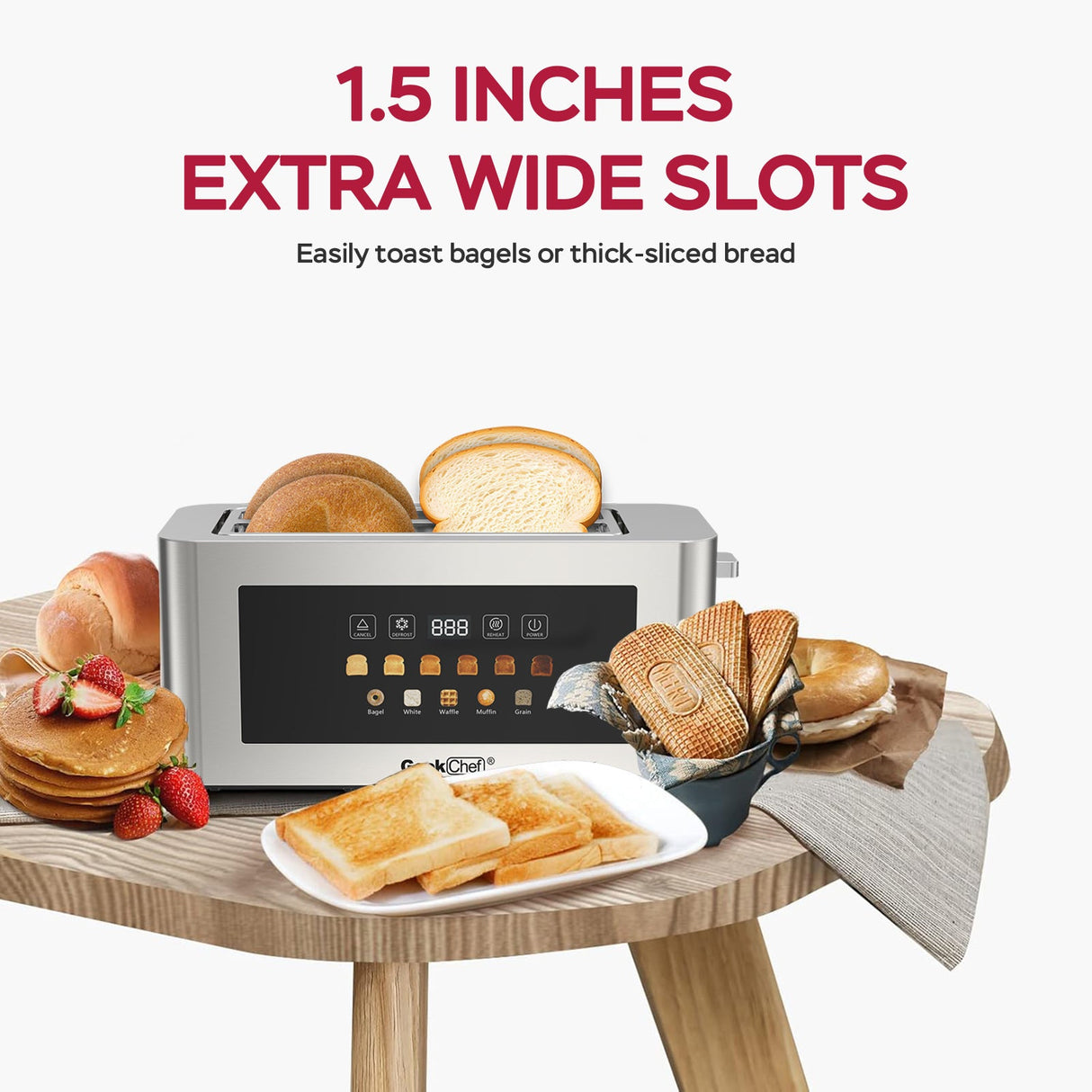 4-Slice Toaster with Extra-Wide Entrance