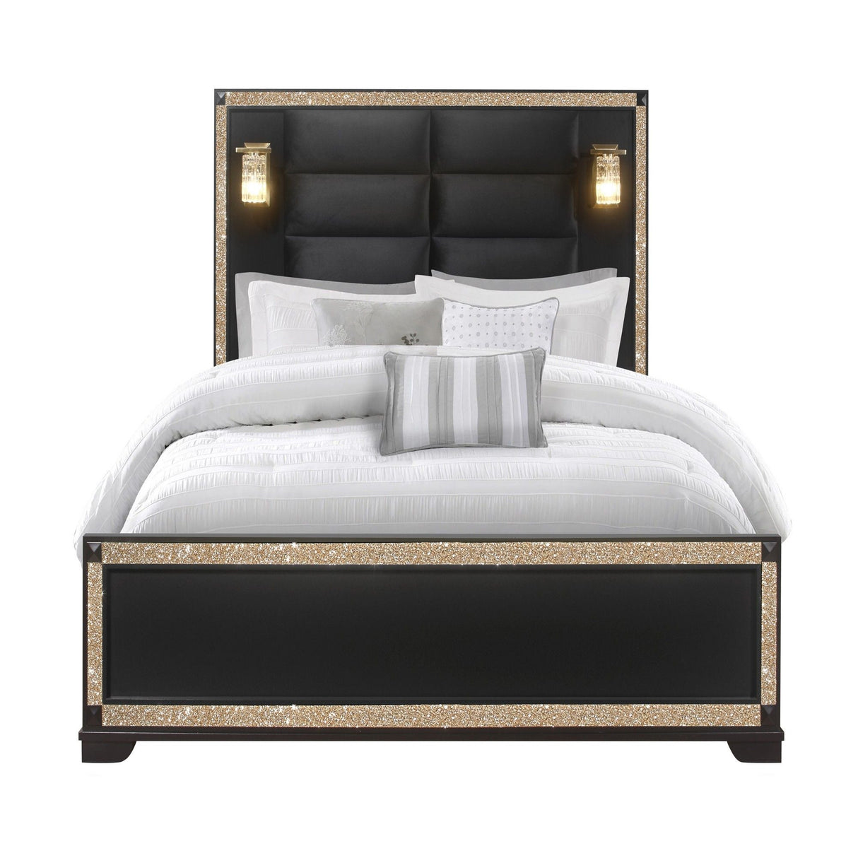 Lively - Bed With Lamps, Elegant Design