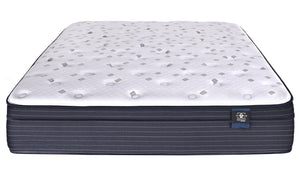 Hybrid Euro Top Mattress with Cooling Comfort - White & Blue